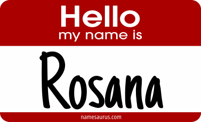 Hello my name is Rosana png download