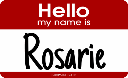 Hello my name is Rosarie png download