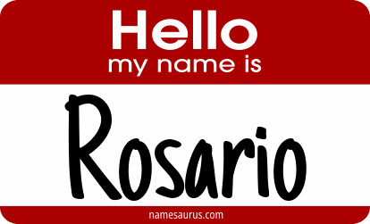 Hello my name is Rosario png download