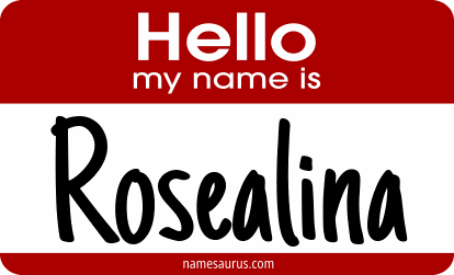 Hello my name is Rosealina png download