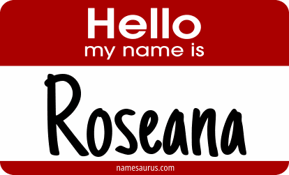 Hello my name is Roseana png download