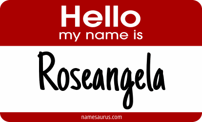 Hello my name is Roseangela png download