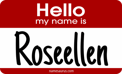 Hello my name is Roseellen png download