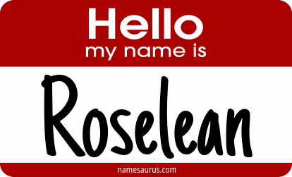 Hello my name is Roselean png download