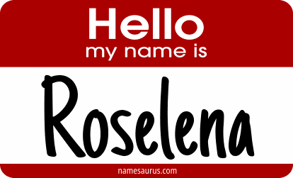 Hello my name is Roselena png download