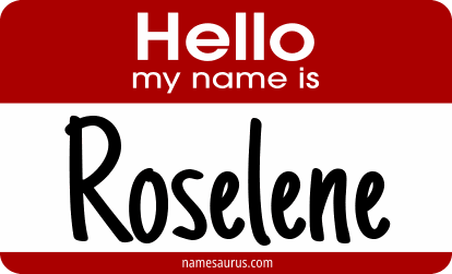 Hello my name is Roselene png download