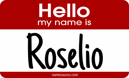 Hello my name is Roselio png download