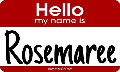 Hello my name is Rosemaree png download