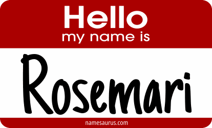 Hello my name is Rosemari png download