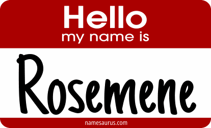 Hello my name is Rosemene png download