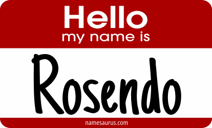 Hello my name is Rosendo png download