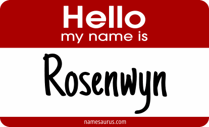 Hello my name is Rosenwyn png download