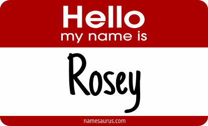 Hello my name is Rosey png download