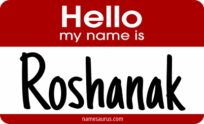 Hello my name is Roshanak png download
