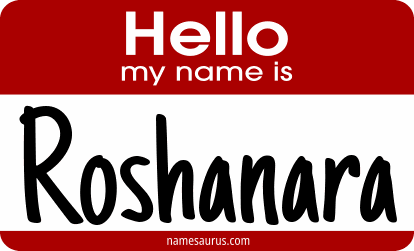Hello my name is Roshanara png download
