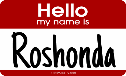 Hello my name is Roshonda png download