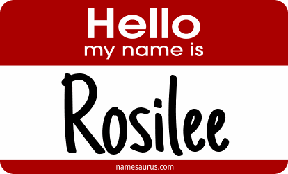 Hello my name is Rosilee png download