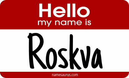 Hello my name is Roskva png download