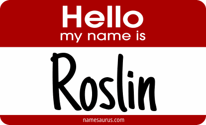 Hello my name is Roslin png download