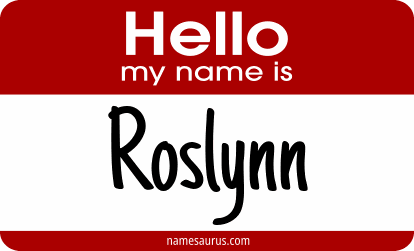 Hello my name is Roslynn png download
