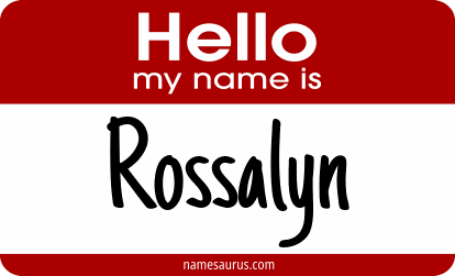 Hello my name is Rossalyn png download