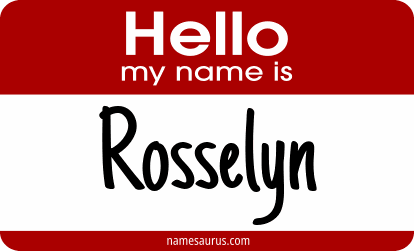 Hello my name is Rosselyn png download