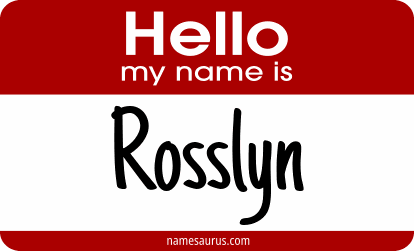 Hello my name is Rosslyn png download