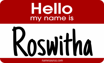 Hello my name is Roswitha png download
