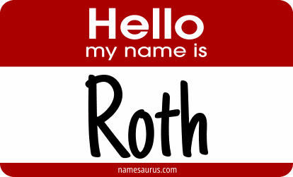 Hello my name is Roth png download