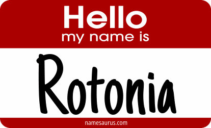 Hello my name is Rotonia png download