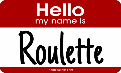 Hello my name is Roulette png download