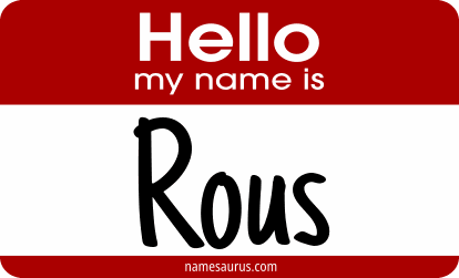 Hello my name is Rous png download