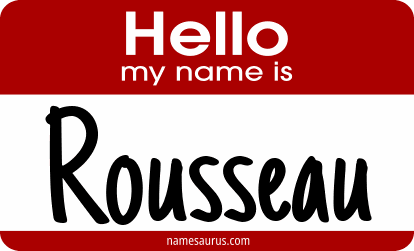Hello my name is Rousseau png download