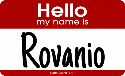 Hello my name is Rovanio png download