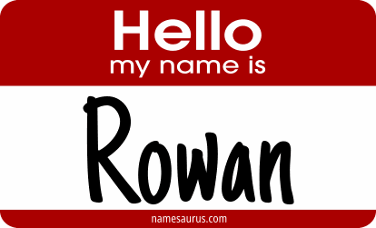 Hello my name is Rowan png download