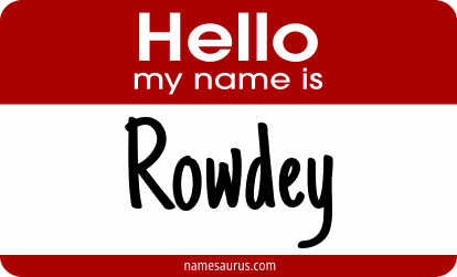 Hello my name is Rowdey png download