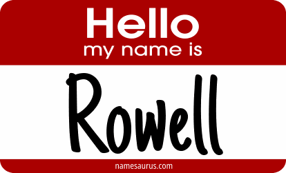 Hello my name is Rowell png download