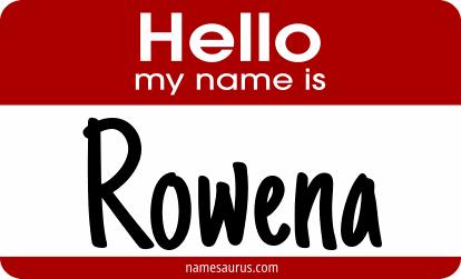 Hello my name is Rowena png download