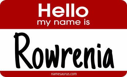Hello my name is Rowrenia png download