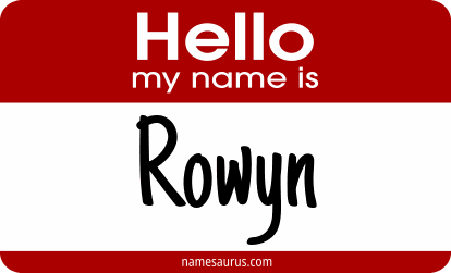 Hello my name is Rowyn png download