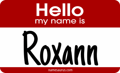 Hello my name is Roxann png download