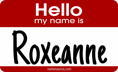Hello my name is Roxeanne png download