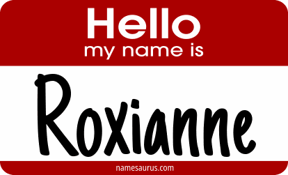 Hello my name is Roxianne png download