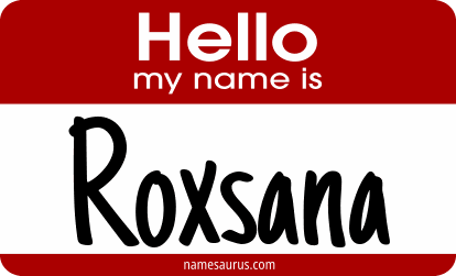 Hello my name is Roxsana png download