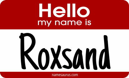 Hello my name is Roxsand png download