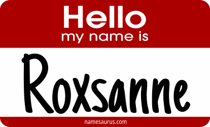 Hello my name is Roxsanne png download