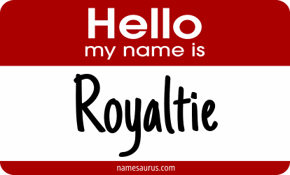 Hello my name is Royaltie png download