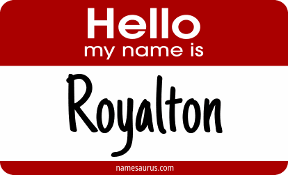 Hello my name is Royalton png download
