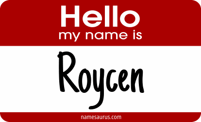 Hello my name is Roycen png download