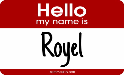 Hello my name is Royel png download